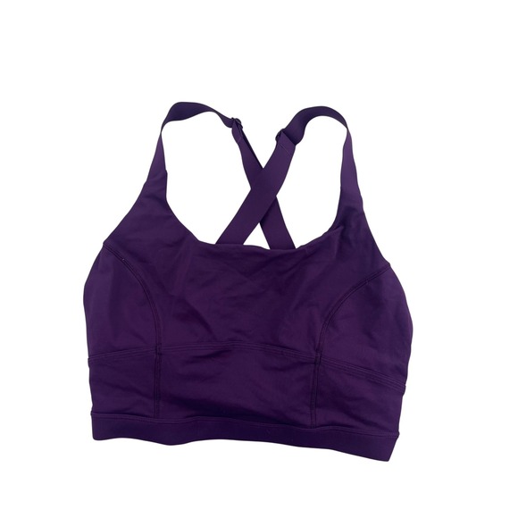 lululemon athletica Other - Lululemon All Powered Up Sports Bra Purple High Support Adjustable Straps Size 8